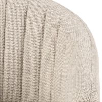 Nøra Eira armstoel | goud metaal onderstel | stof Basel - beige