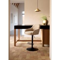 Nordic Home Ellis verstelbare barstoel stof