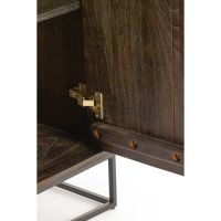 Lilian wandkast 75x40x200 cm - donkerbruin