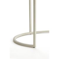 Talca bijzettafel set van 2 - rib glas/crème