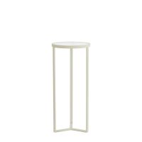 Retiro pilaar Ø35x80 cm - rib glas/crème