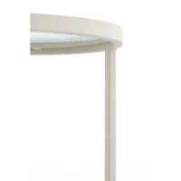 Retiro pilaar Ø40x100 cm - rib glas/crème