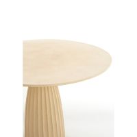 Veglia eettafel Ø120x78 cm - mat zand/licht bruin gespikkeld