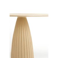 Veglia eettafel Ø120x78 cm - mat zand/licht bruin gespikkeld