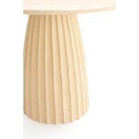 Veglia eettafel Ø120x78 cm - mat zand/licht bruin gespikkeld