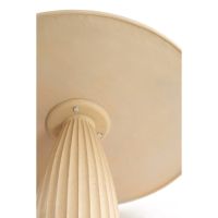 Veglia eettafel Ø120x78 cm - mat zand/licht bruin gespikkeld