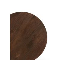 Light & Living Mirto bijzettafel Ø40x50 cm hout - mat donkerbruin