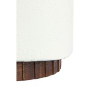 Light & Living Seddon bijzettafel 37x34x40 cm - crème+hout bruin