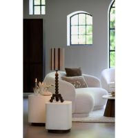 Light & Living Seddon bijzettafel 37x34x40 cm - crème+hout bruin