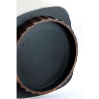 Light & Living Seddon bijzettafel 37x34x40 cm - crème+hout bruin