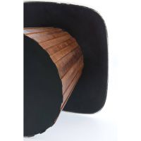 Light & Living Okato bijzettafel 45x45x40 cm - crème+hout bruin