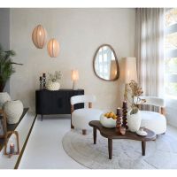 Canzo salontafel 102x64x42 cm hout - mat roodbruin