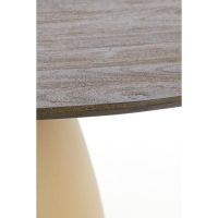 Palmira eettafel ø120x76 cm hout - bruin+mat beige