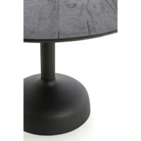 Tunja eettafel ø120x76 cm hout - mat zwart+zwart