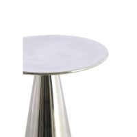 Leova bijzettafel ø39x51 cm - nikkel