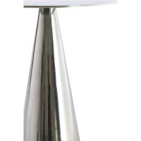 Leova bijzettafel ø39x51 cm - nikkel