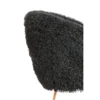 Light & Living Orvion fauteuil furry - zwart+brons