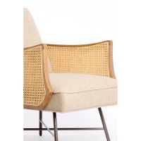 Light & Living Fiora fauteuil rotan - beige+naturel