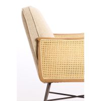 Light & Living Fiora fauteuil rotan - beige+naturel