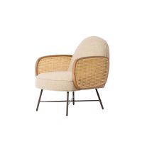 Fienne fauteuil rotan - beige+naturel
