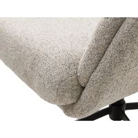 Nordic Home Khan fauteuil met voetensteun - off white