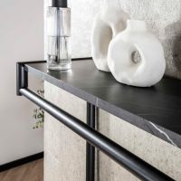 Fraaai Weiss kapstok 20 haaks hoog roede-hoedenplank -  zwart/bruin