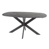 Fraaai Gabriel eettafel 150 cm deens ovaal - zwart bruin