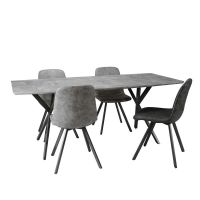 Hemlock eettafel beton 190 cm  - OUTLET B