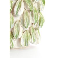Light & Living Carambola vaas keramiek 35x33x47 cm - crème/groen