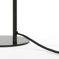 Subar tafellamp 28x20x60 cm smoke glas/zwart van het woonmerk Light&Living