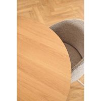 Nøra Modu draaistoel | grijs metaal onderstel | stof Monza - beige