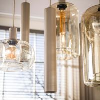 Fraaai Rodolfo hanglamp 4+3-lichts - beige