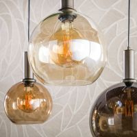 Fraaai Mory hanglamp 4+3-lichts - multi bruin