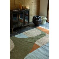 Dutchbone Pavilion vloerkleed 200x300 cm naturel - groen/bruin