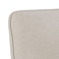 Nøra Linsa draaibare armstoel | grijs metaal onderstel | stof Apia - beige