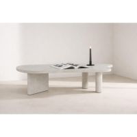 Svea Ricardo organische salontafel MDF - concrete look