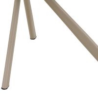 Nøra Linsa draaibare armstoel | grijs metaal onderstel | stof Apia - beige