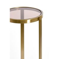 Light & Living Retiro pilaar Ø30x60,5 cm - glas bruin-licht goud