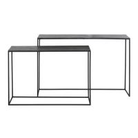 Boca sidetable set van 2 - antiek mat zwart