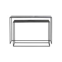 Boca sidetable set van 2 - antiek mat zwart