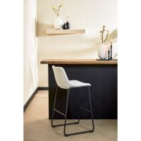 Light & Living Jeddo barstoel 47x46x99 cm bouclé