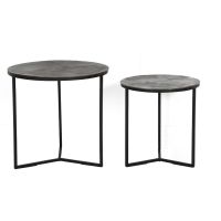 Light & Living Socos bijzettafel set van 2 - antiek olie brons