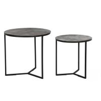 Light & Living Socos bijzettafel set van 2 - antiek olie brons