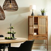 Light & Living Nipas wandkast 90x45x160 cm - hout bruin