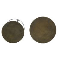 Light & Living Trelo bijzettafel set van 2 - antiek brons-zwart