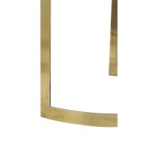 Light & Living Perlato bijzettafel set van 2 - marmer wit/antiek brons