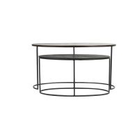 Light & Living Paxson bijzettafel set van 2 - antiek brons