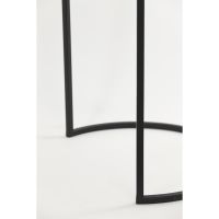 Light & Living Alfio bijzettafel set van 2 - bruin marmer/zwart