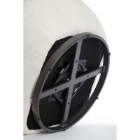 Light & Living Gumaca fauteuil bouclé - crème