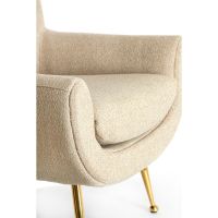 Vinstra fauteuil - beige+goud